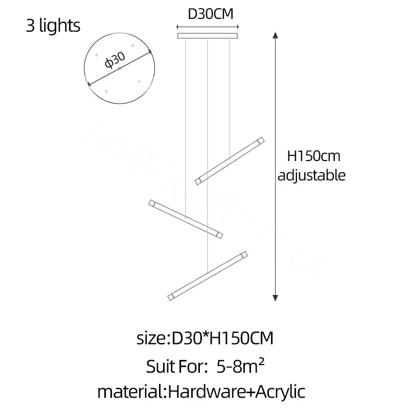 DecorBites™ LED Chandelier: Luxury Indoor Lighting for Living Room, Hall, Staircase