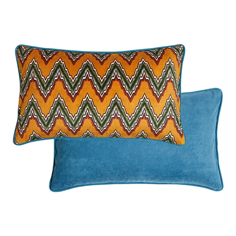 DecorBites™ Cat Print Velvet Throw Pillow Case Luxury Cushion Hand Made