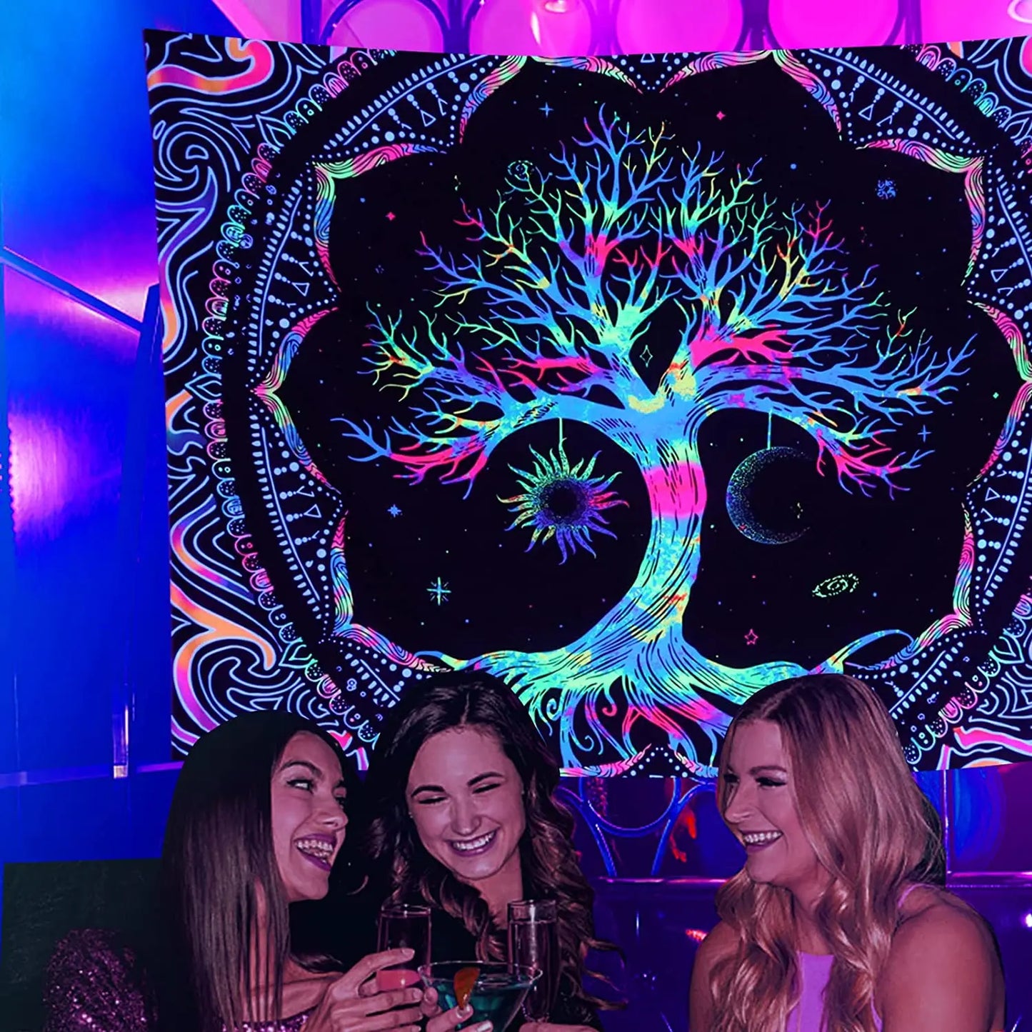 DecorBites™ Galaxy Tree of Life Tapestry for Aesthetic Bedroom Decor