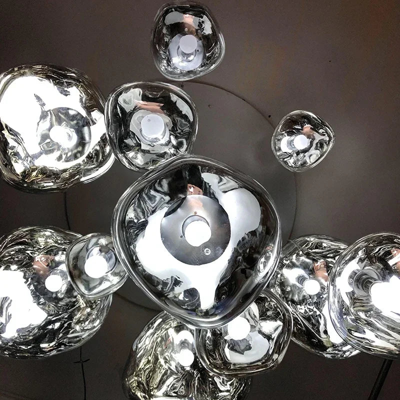 DecorBites™ Nordic Lava Glass Chandelier - Minimalist Bedroom Dining Room Pendant Lamp