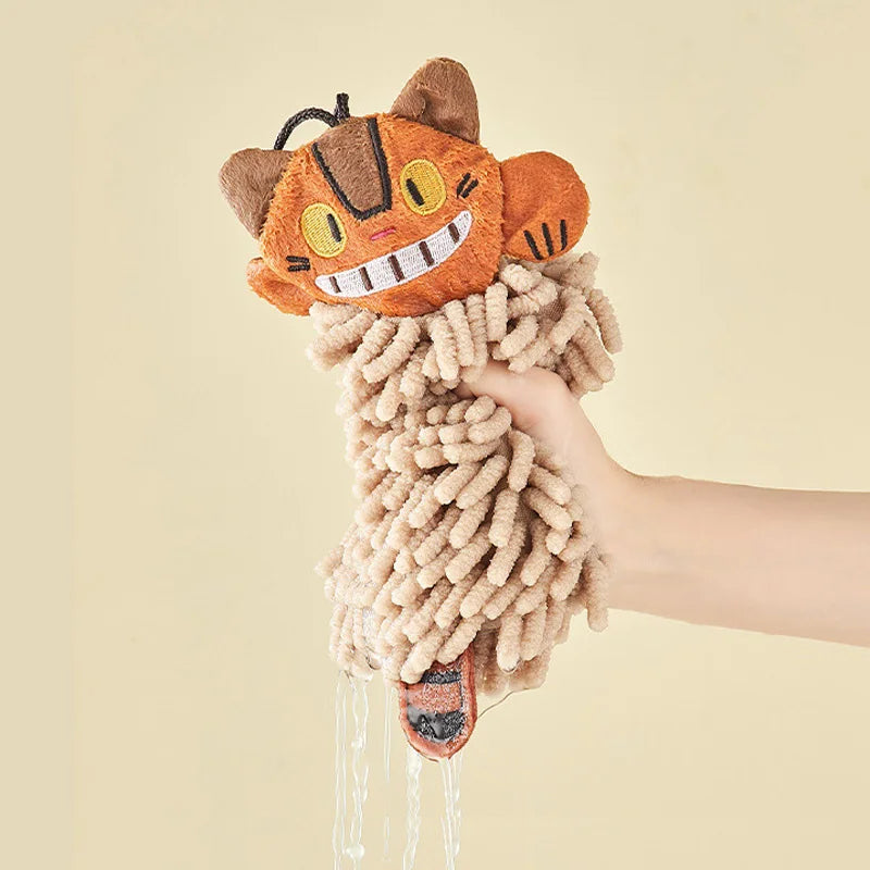 DecorBites™ Cat Kitchen Hand Towel Microfiber Chenille Super Absorbent Quick-dry Home Towel