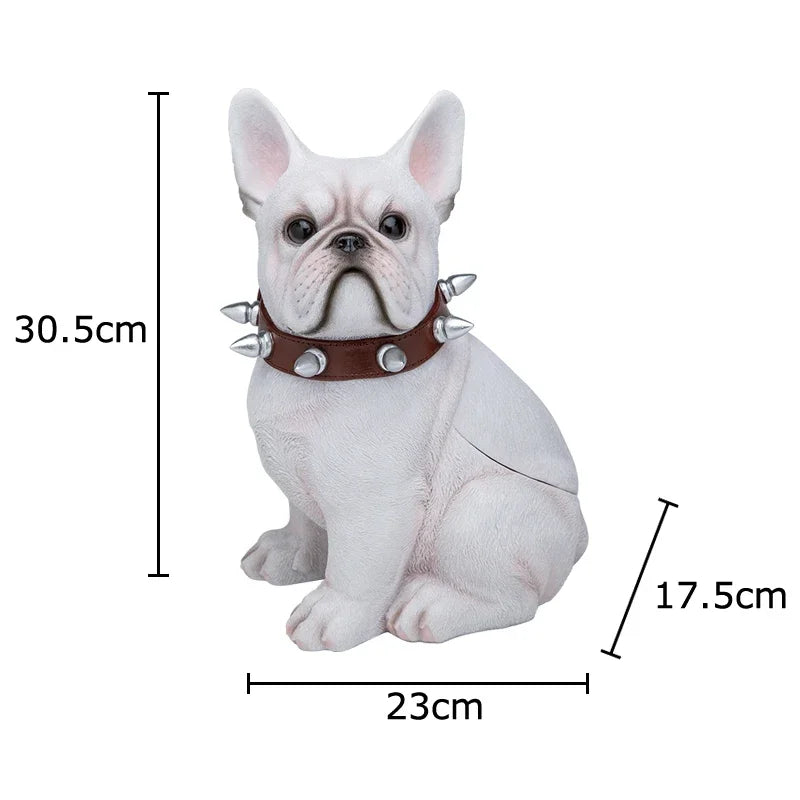 DecorBites™ Bulldog Tissue Box: Cute Dog Shape Coffee Table Decoration