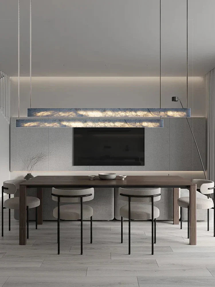 DecorBites™ 2025 Marble Design Pendant Light - Dimmable LED Office Bar Decor