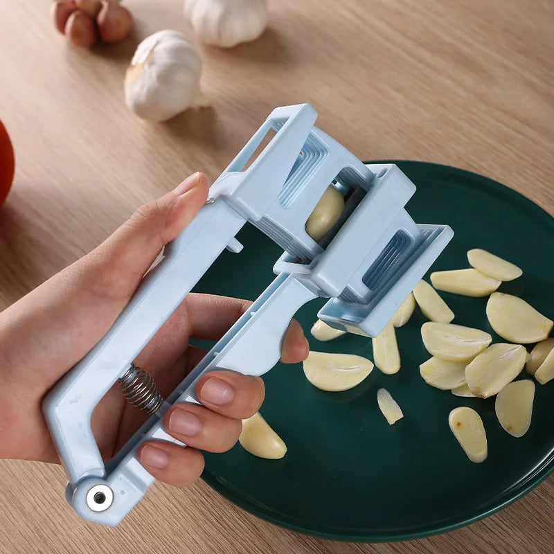 DecorBites™ Garlic Press Slicer Chopper Food Crusher Cutter Kitchen Gadget