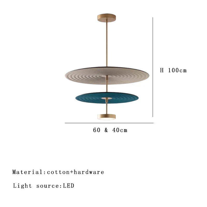 DecorBites™ Cotton Round Pendant Lights for Modern Minimalist Home Decor