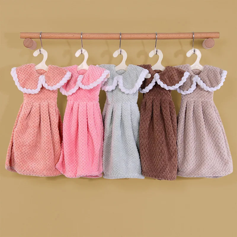 DecorBites™ Kids Microfiber Coral Velvet Hand Towels - Cute & Quick-dry for Children