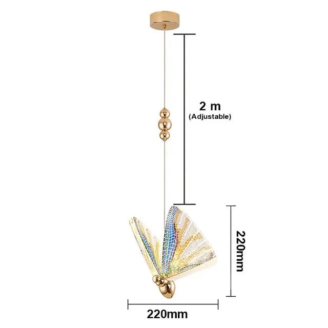 DecorBites™ Butterfly LED Pendant Light for Bedroom and Living Room Decor