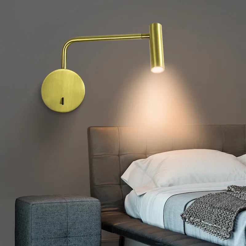 DecorBites™ 6W Modern LED Wall Lamp with Reading Light for Home and Hotel