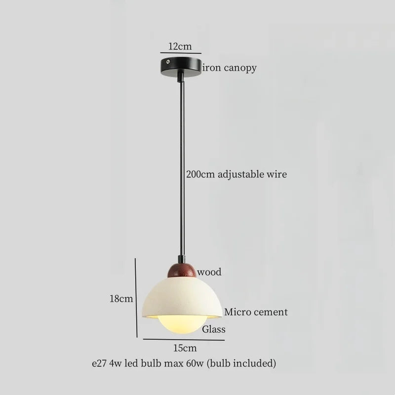 DecorBites™ Columnar Micro Cement LED Hanging Lamps | Home Decor Pendant Light