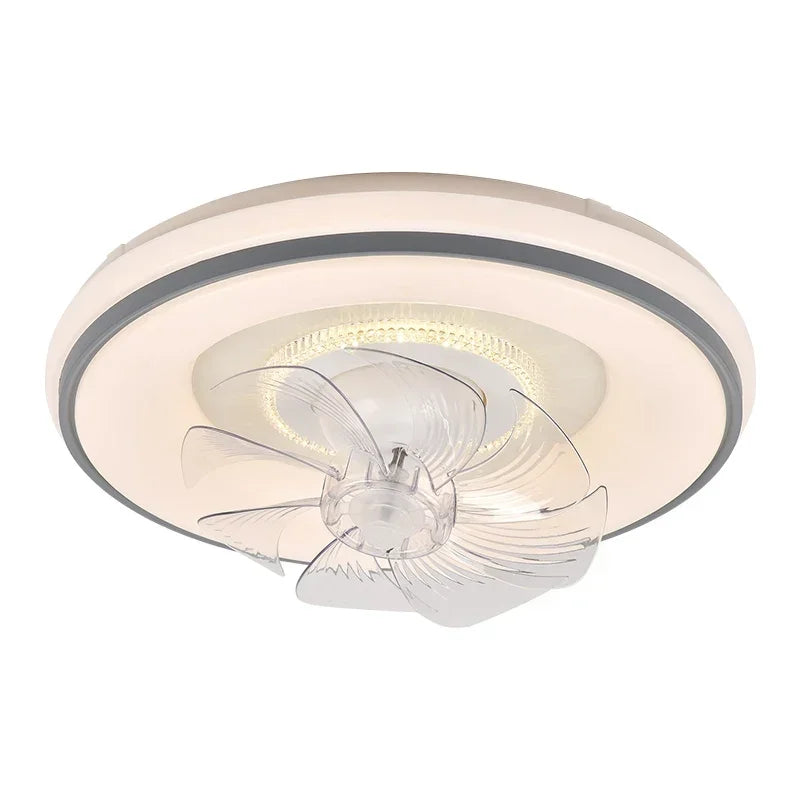 DecorBites™ LED Ceiling Fan: Modern Scandinavian Invisible Design for Living Room, Bedroom & Restaurant