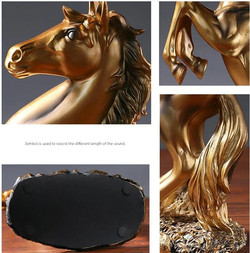 DecorBites™ Horse Resin Sculpture Home Decor - Living Room Office Animal Decoration