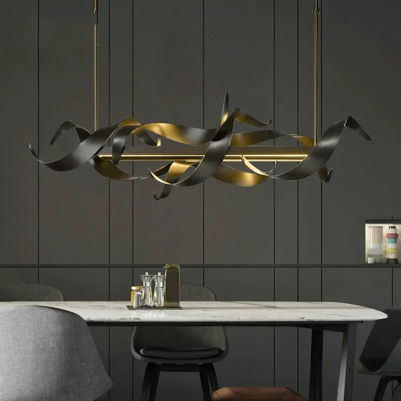 DecorBites™ LED Metal Pendant Lights Nordic Hanging Light Chandeliers Elegant Modern Island Decoration