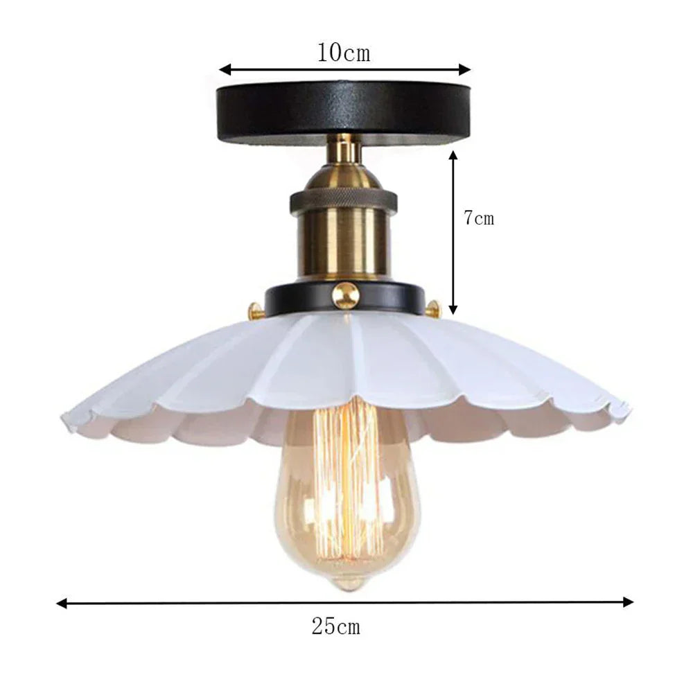 DecorBites™ Industrial Flush Mount Light for Home Decor in Bedroom, Kitchen, Living Room