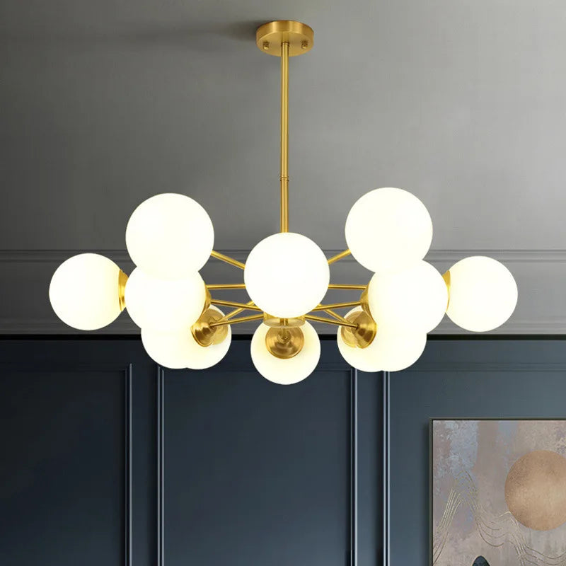 DecorBites™ Glass Ball Pendant Lights: Modern LED Hanging Lamp for Home, Restaurant, Bar, and Cafe