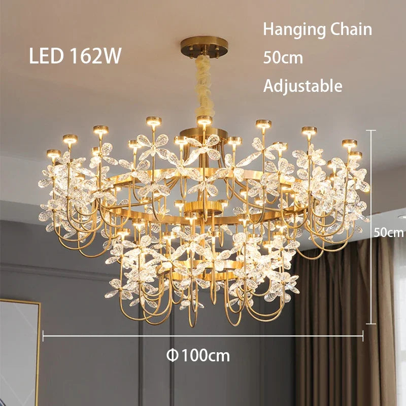 DecorBites™ Butterfly Chandelier: Modern LED Dimmable Pendant Lamp Luxe Crystal Decor-Light 2024
