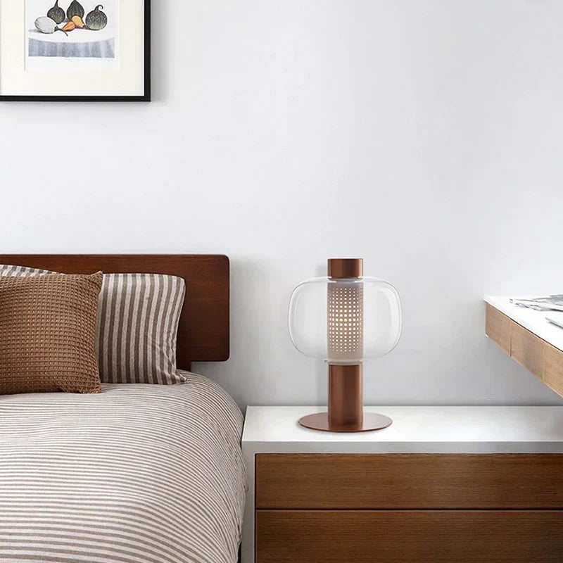 DecorBites™ Glass Table Light: Modern Light Luxury Bedside Lamp
