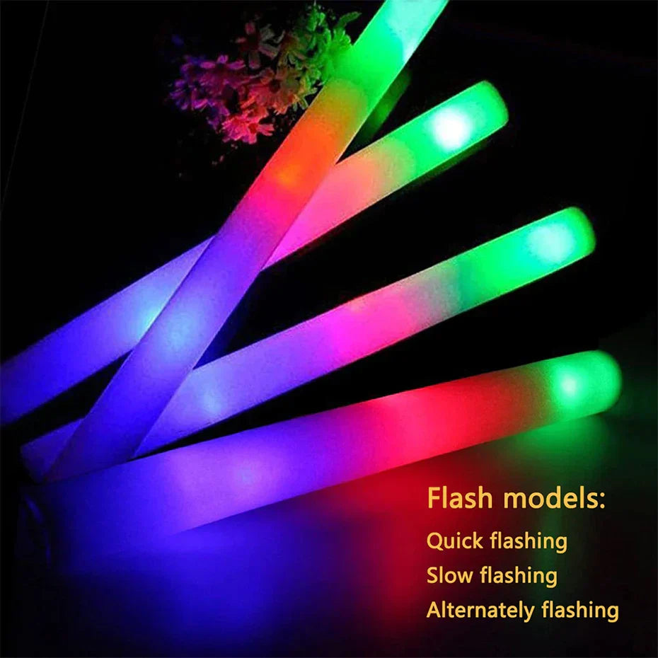 DecorBites™ LED Foam Stick Baton Party Holiday Xmas Wedding DJ Concert Event Light