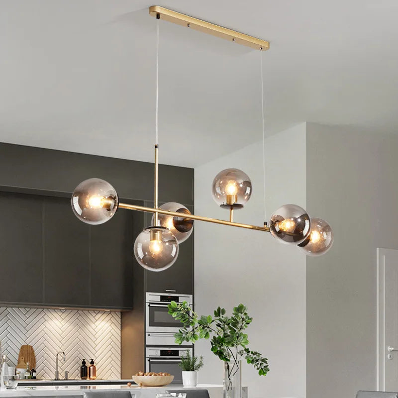 DecorBites™ Glass Ball Pendant Lamps for Home Decor and Lighting Fixtures