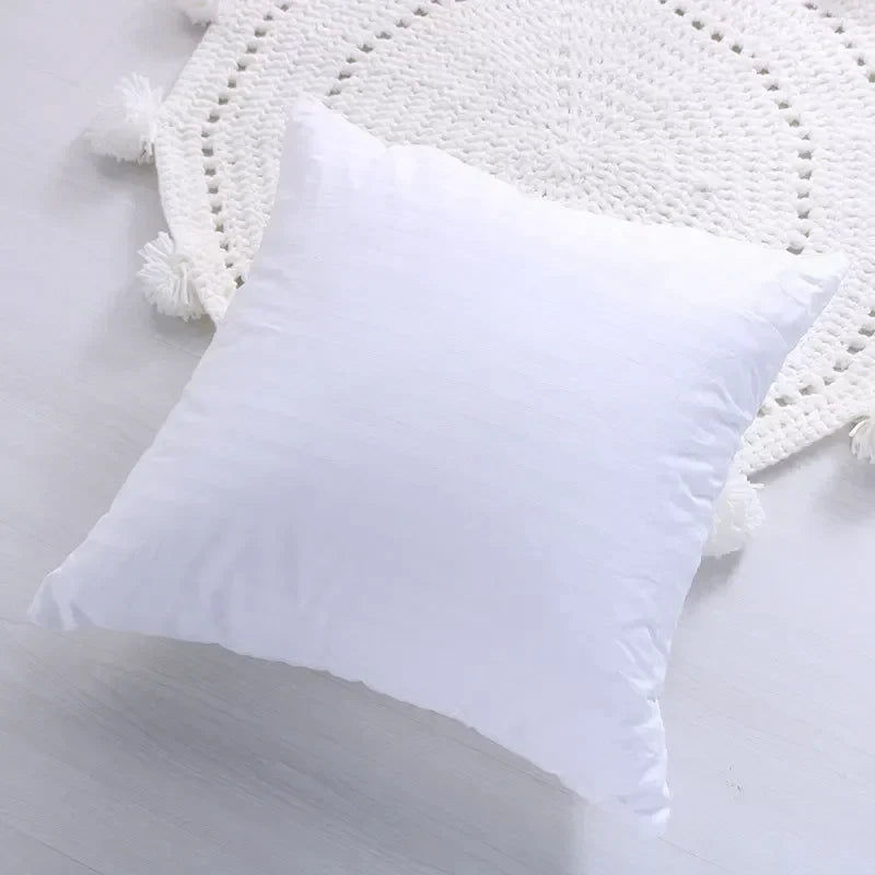 DecorBites™ Lace Tassel Cushion Tufted Sofa Pillowcase for Office Chair Pad