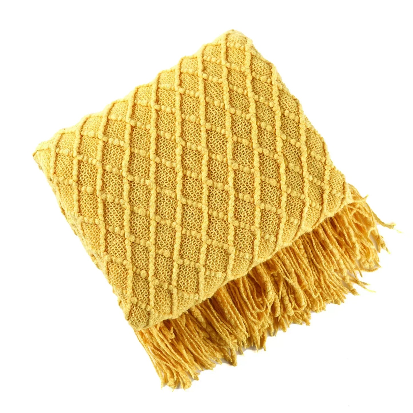 DecorBites™ Cozy Knitted Sofa Blanket - Winter Home Office Nap Comfort