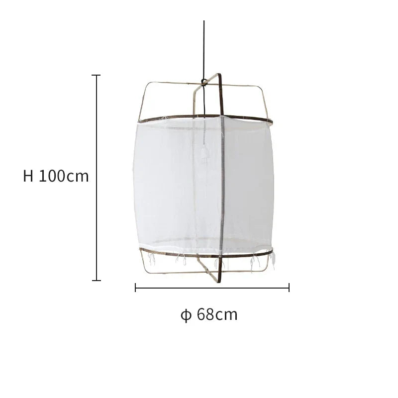 DecorBites™ Linen Cloth Pendant Light: Elegant Bohemian Fabric Chandelier for Home, Restaurant, Hotel