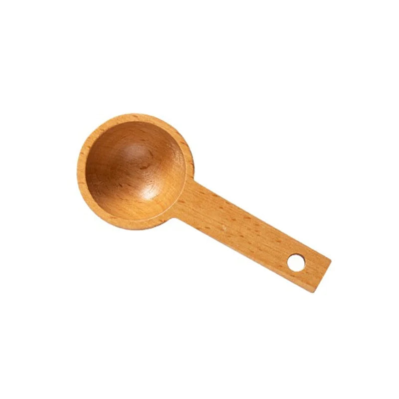 DecorBites™ Beech Wood Tablespoon Coffee Scoop for Beans, Powder, Spices