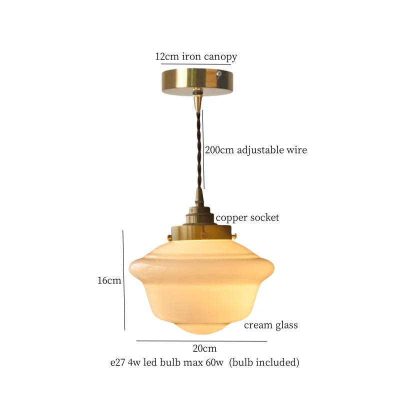 DecorBites™ Glass LED Pendant Lamp: Nordic Minimalism for Bedroom, Living Room, Kitchen & More