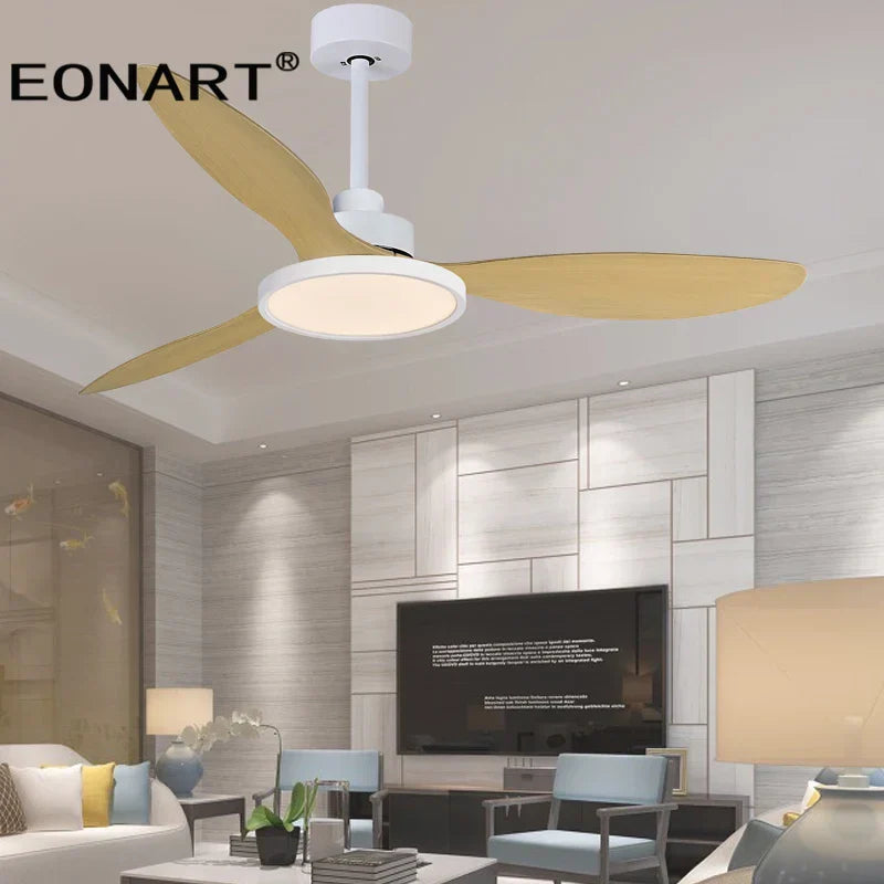 DecorBites™ 52" Fashion Plastic Blade Ceiling Fan with Lamp and Remote Control