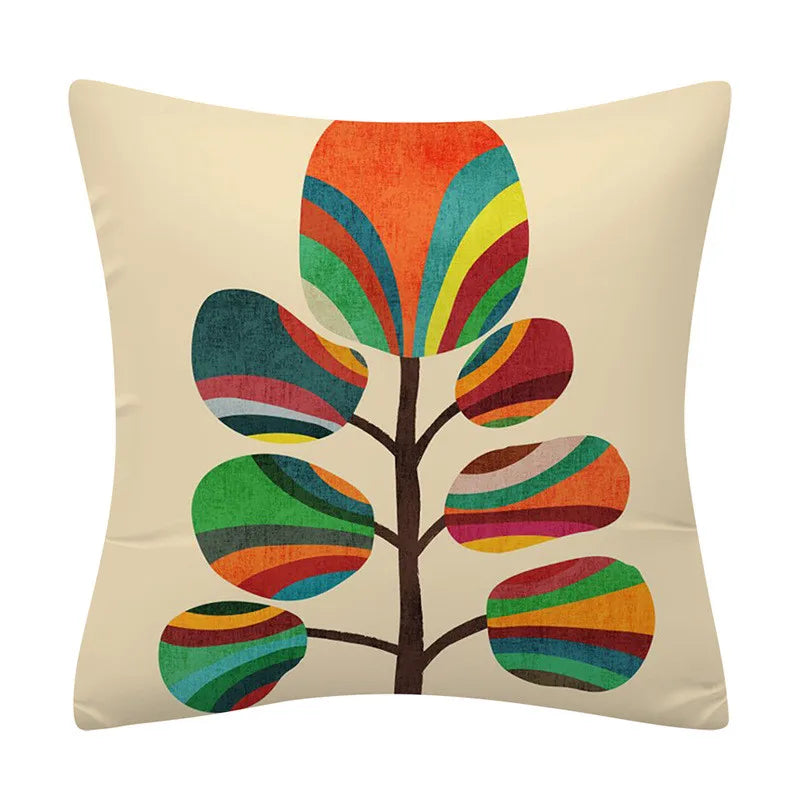 DecorBites™ Geometry Pattern Cushion Cover Polyester Cotton Sofa Pillowcase Home Decor