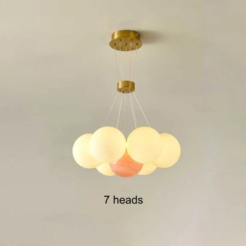 DecorBites™ LED Lunar Ball Ceiling Chandeliers for Home Decor in Living Room and Bedroom