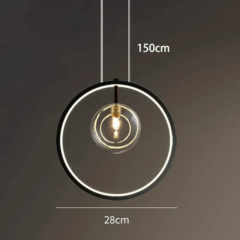 DecorBites™ Crystal Chandelier Stair Pendant Lamp Living Room Interior Lighting