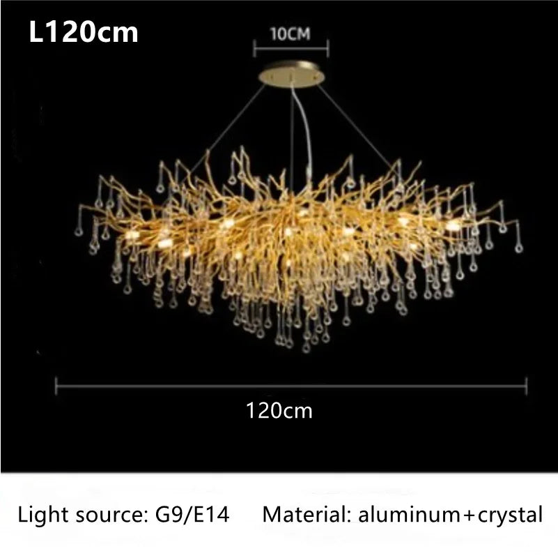 DecorBites™ Crystal Ceiling Chandelier: Modern Luxury for Living, Dining, Bedroom, Hotel, Hall, Home Decor