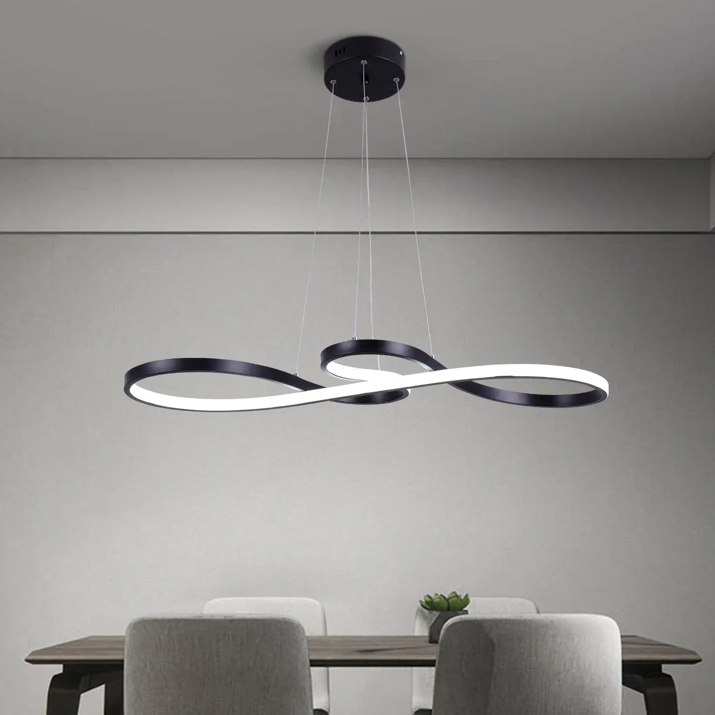 DecorBites™ Acrylic Chandelier LED Ceiling Light Minimalist Design for Dining Room