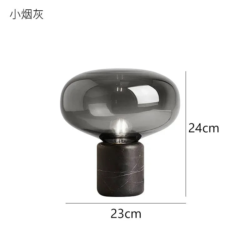 DecorBites™ Glass Ball Marble Desk Lamp - Postmodern Minimalist Designer Bedroom Living Room Decoration