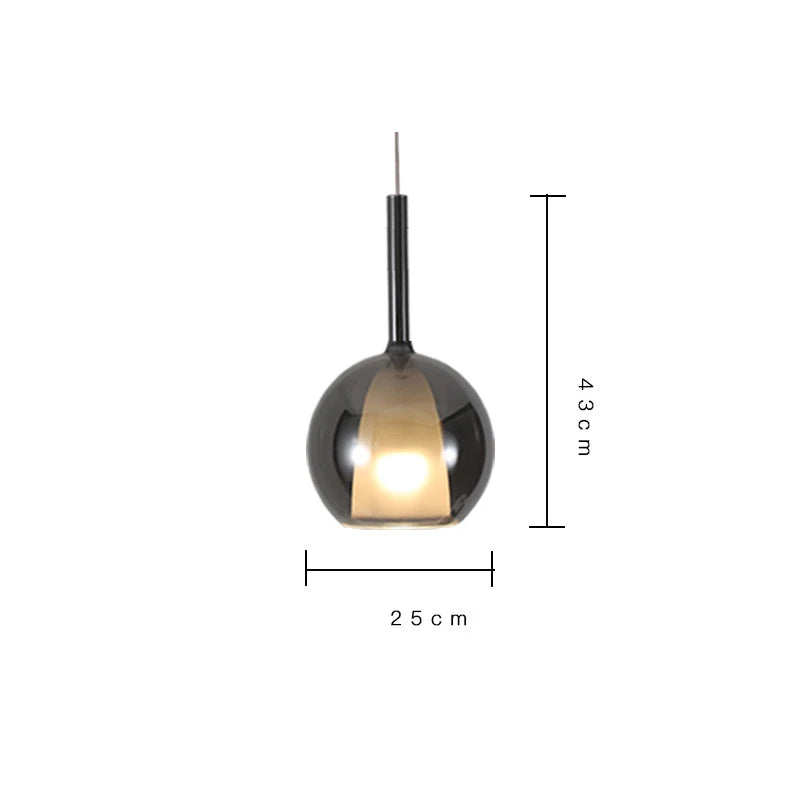 DecorBites™ Designer Glass Chandelier Pendant Light for Dining Room Kitchen Loft Home Decor