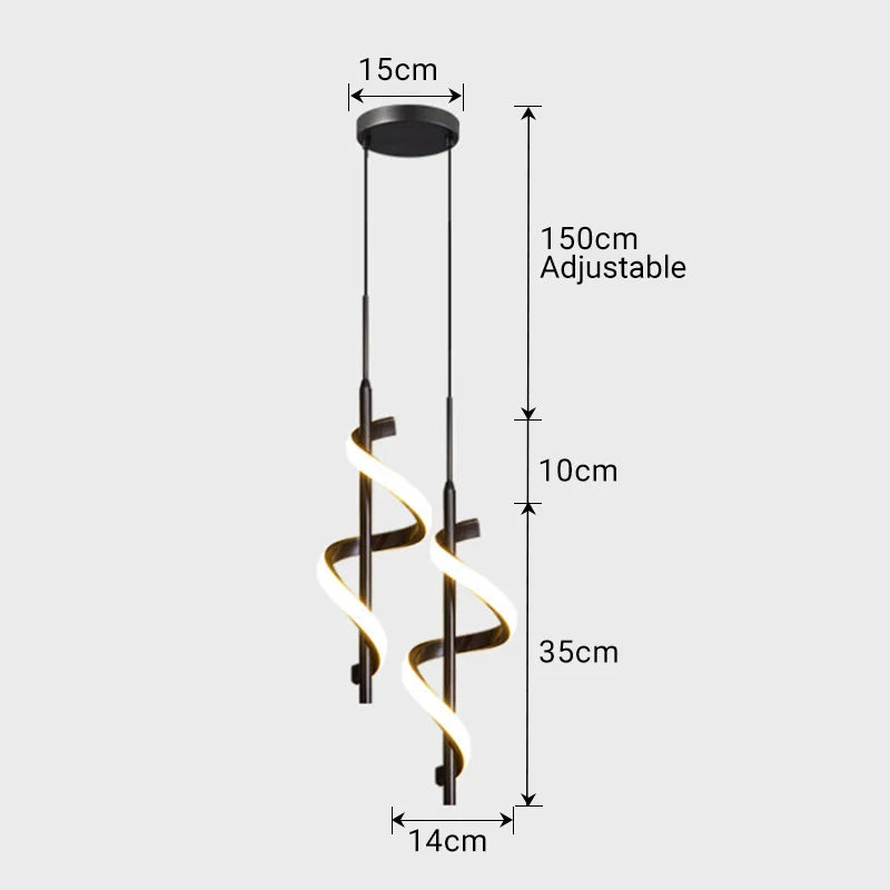 DecorBites™ LED Pendant Light for Bedroom Dining Room Bedside Decorative Hanging Lamp