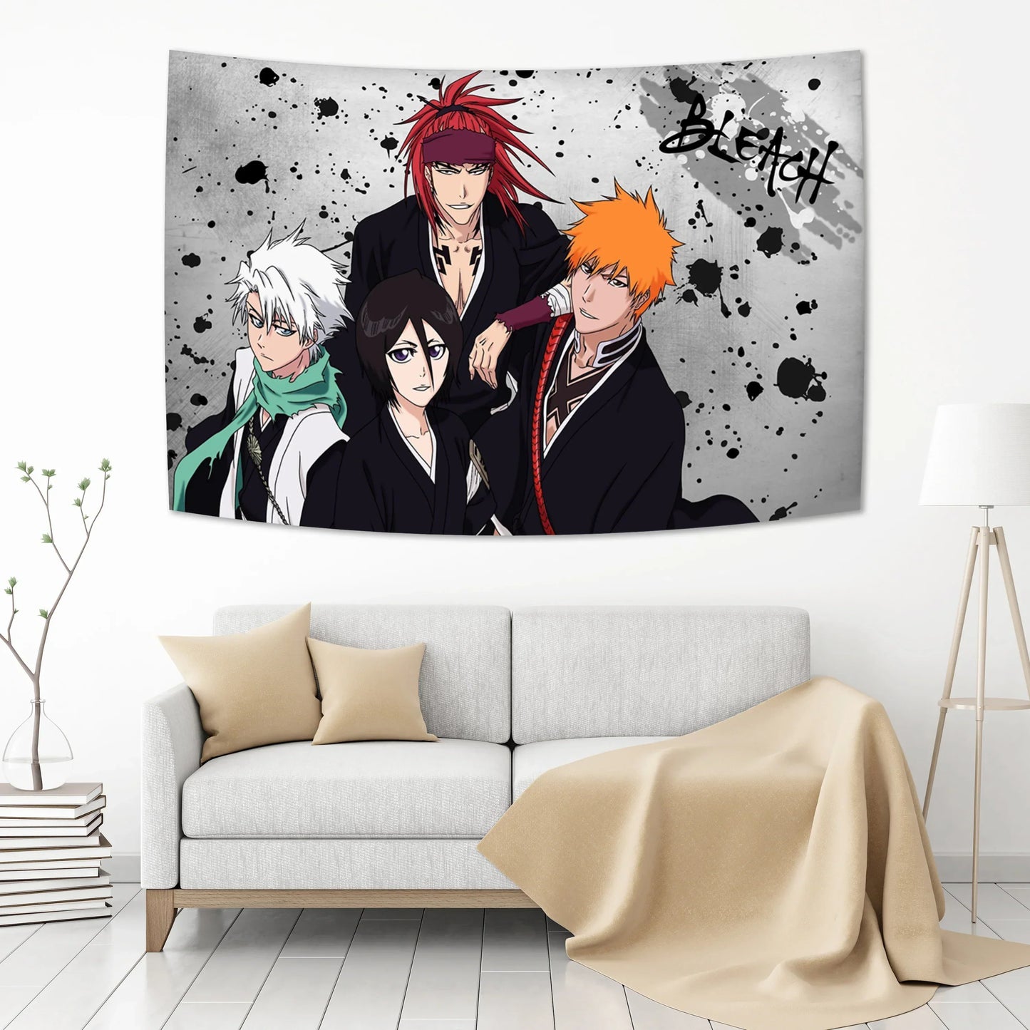 DecorBites™ Bleach Japan Anime Tapestry Wall Decoration Witchcraft Hippie Wall Hanging