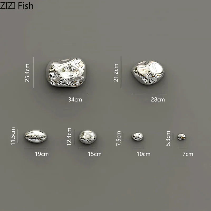 DecorBites™ 3D Gold Stone Wall Hanging Ornaments for Stylish Room Decor