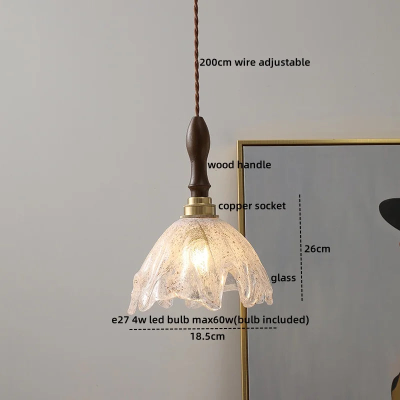 DecorBites™ LED Glass Pendant Light Chandelier for Modern Living Dining Room