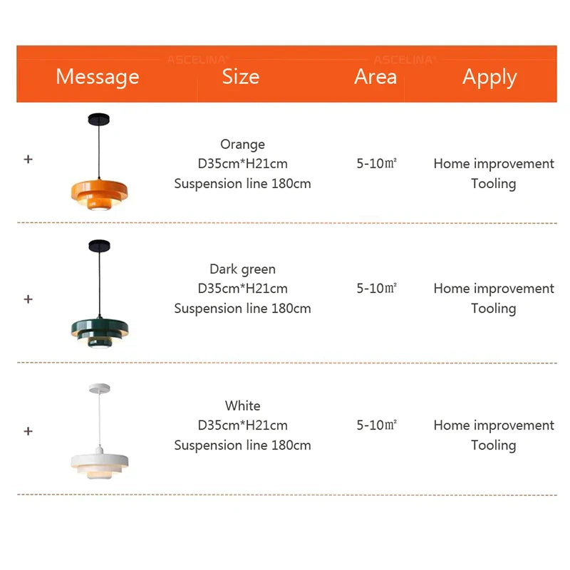 DecorBites™ LED Nordic Pendant Lights for Home Decor, Living Room, Bedroom - Indoor Chandelier