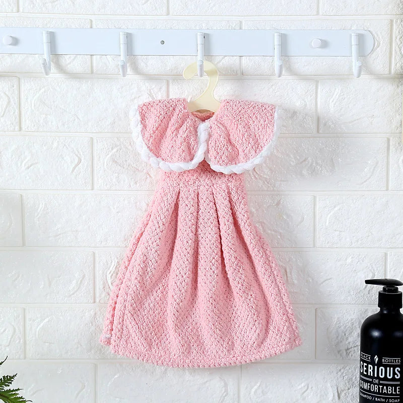DecorBites™ Kids Microfiber Coral Velvet Hand Towels - Cute & Quick-dry for Children