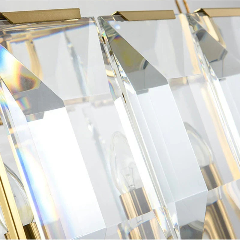DecorBites™ Crystal Pendant Chandelier - Ideal for Living Room, Bedroom, Kitchen, or Wine Shop.