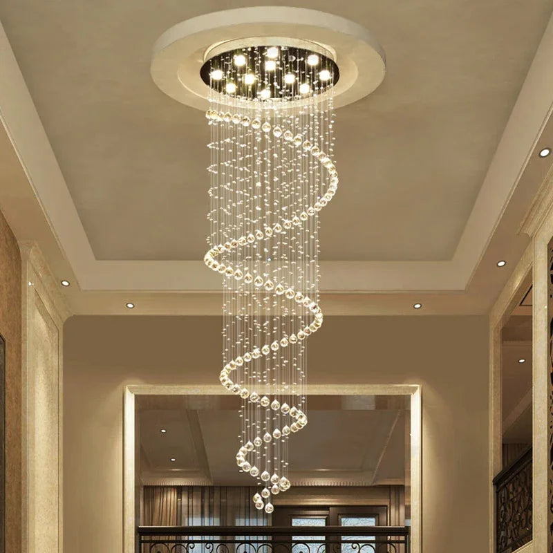 DecorBites™ Crystal LED Ceiling Chandelier: Elegant Lighting for Home Decor & Living Spaces