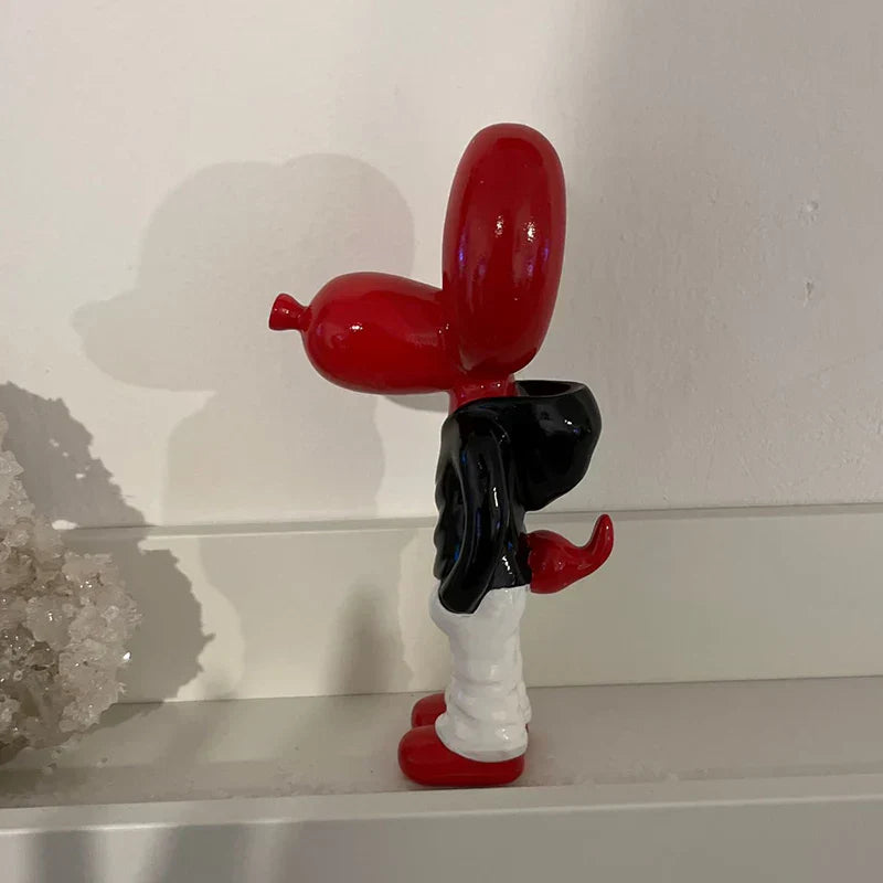 DecorBites™ 7" Resin Balloon Dog Statue Jeff Junior Figurine Home Decor Accessory