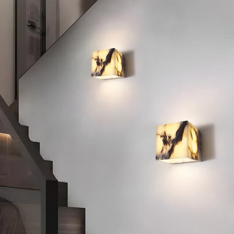 DecorBites™ Bulgari Stone LED Wall Lights Outdoor Waterproof Bedside Lamp