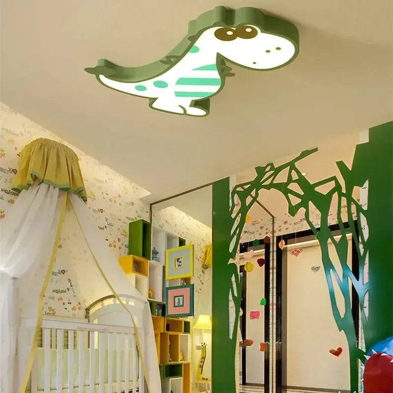 DecorBites™ Dinosaur Animal Kids Ceiling Lamp Smart LED Lightingjuvenile Bedroom Modern Cartoondino