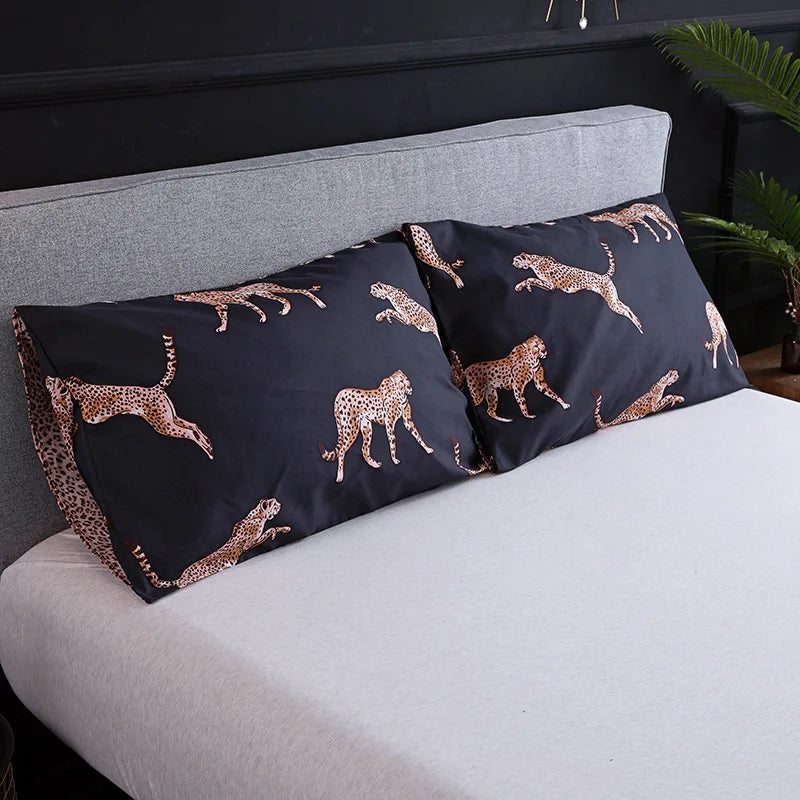 DecorBites™ Leopard Print Duvet Set for Double/Queen/King Size Beds