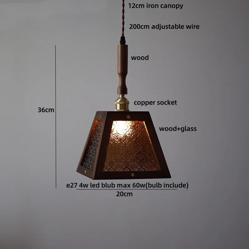 DecorBites™ Green LED Glass Pendant Lamp for Modern Décor & Ambiance
