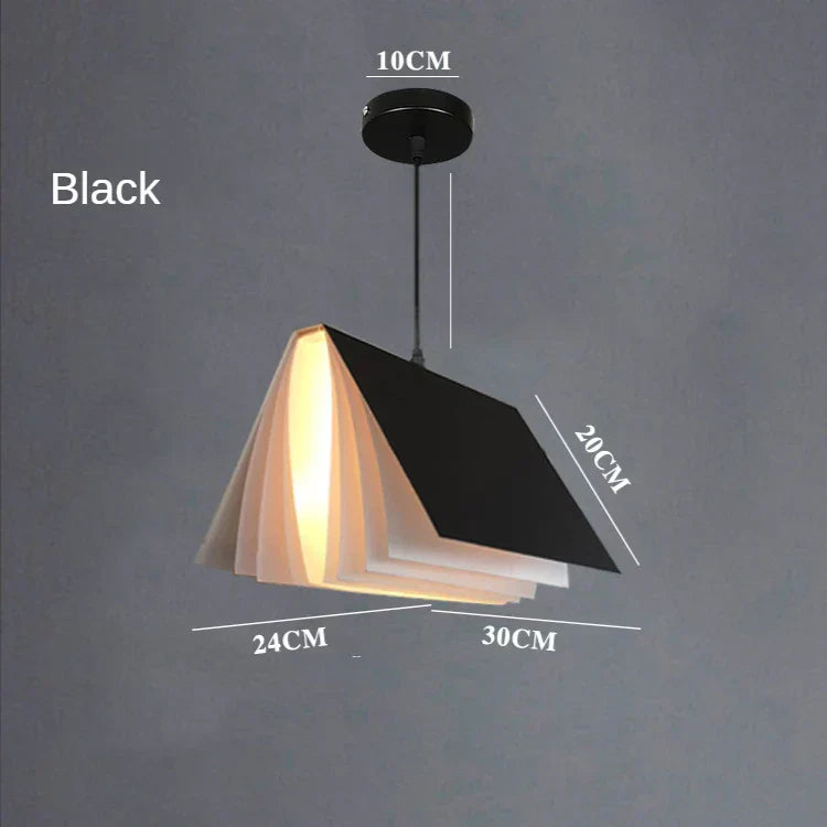 DecorBites™ Book Pendant Lamp: Nordic LED Design for Living Room, Bedroom, Indoor Lighting