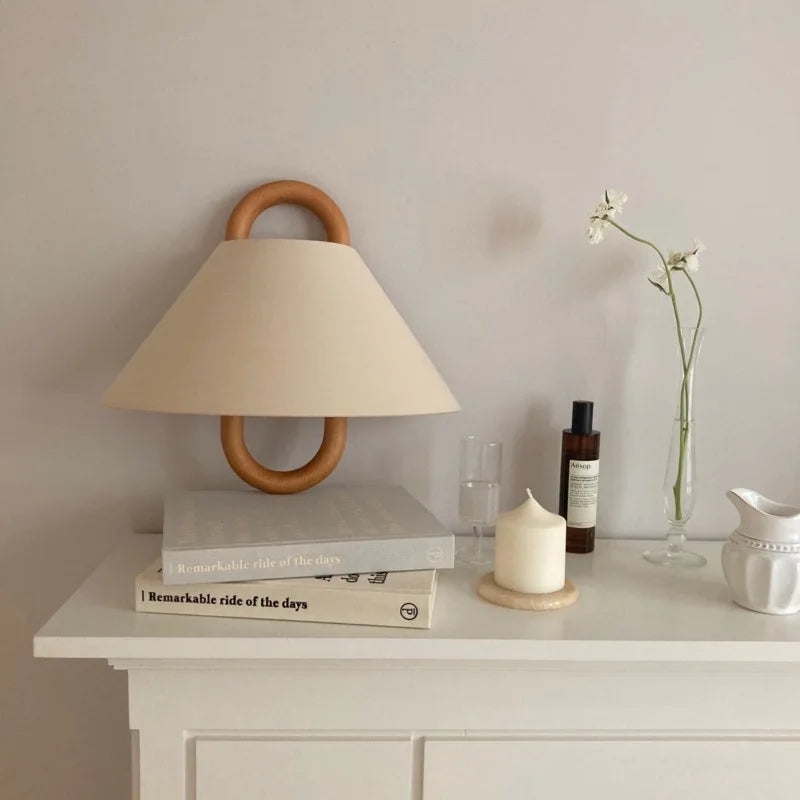 DecorBites™ Beech Wood Wall Lamp: Retro Wabi-Sabi Style for Bedroom, Living Room, and Porch